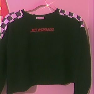 Long sleeve crop top